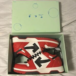 Off-White Out Of Office Shoes Red/Black/White Size 9